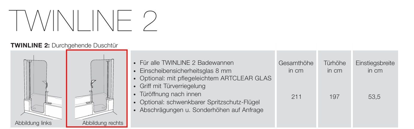 Artweger Vasche da bagno: 118 Duschbadewanne Artweger Twinline 2, 170x75cm – Nuovo (secondo la descrizione) da Derendingen venduto da Meisterstuecke 1
