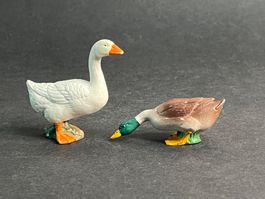 Schleich Gans und Wildente Ente Rarität made in Germany