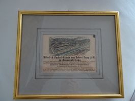 Emmenbrücke   -   alte Zinkographie Robert Zemp AG + Bahnhof