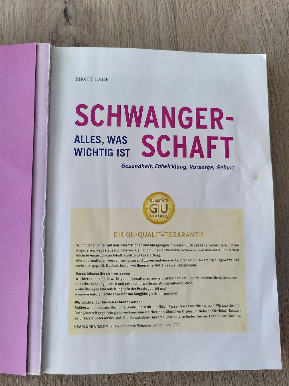 Libri: Buch zu Schwangerschaft und Geburt - GU – Usato da Penthaz venduto da ann_l7zt 3