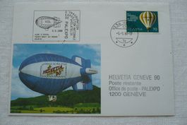 1990 HELVETIA 90, Eröffnungsflug Vessy - Palexpo, Genève