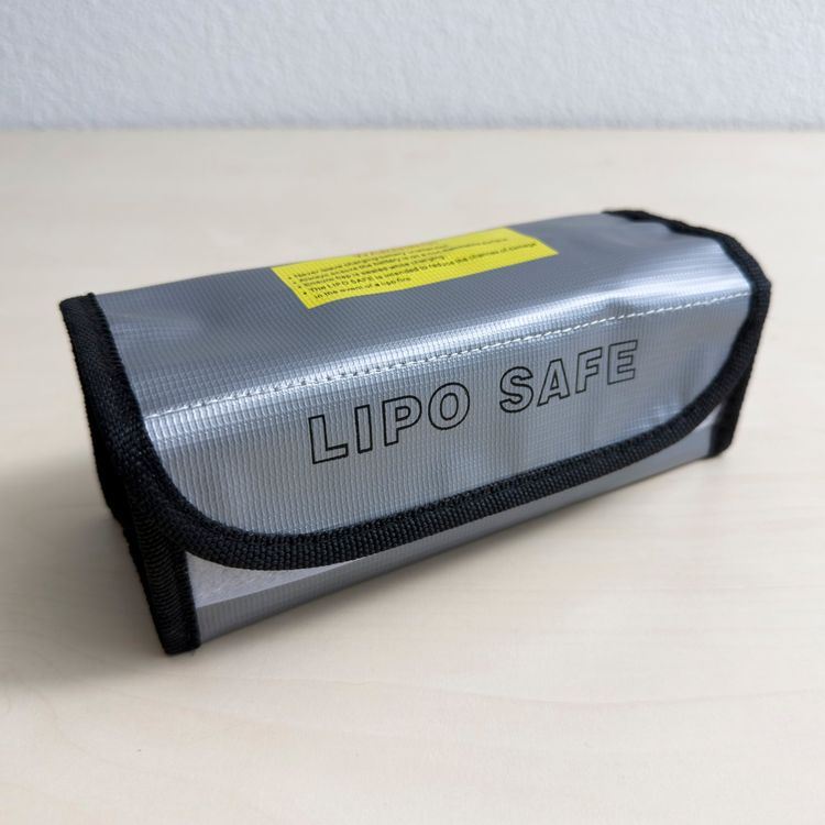 Queltrix Lipo Safe Bag Feuerfest - Wasserdichte Akkutasche Für E-Bike & Drohne Bis 400g