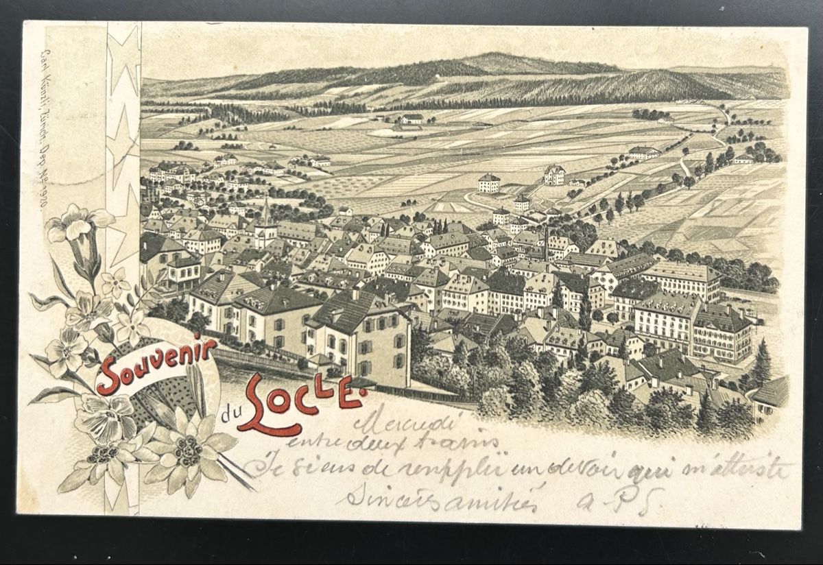 Cartoline postali: Souvenir du Locle Litho  – Usato da Horw venduto da Tellbub