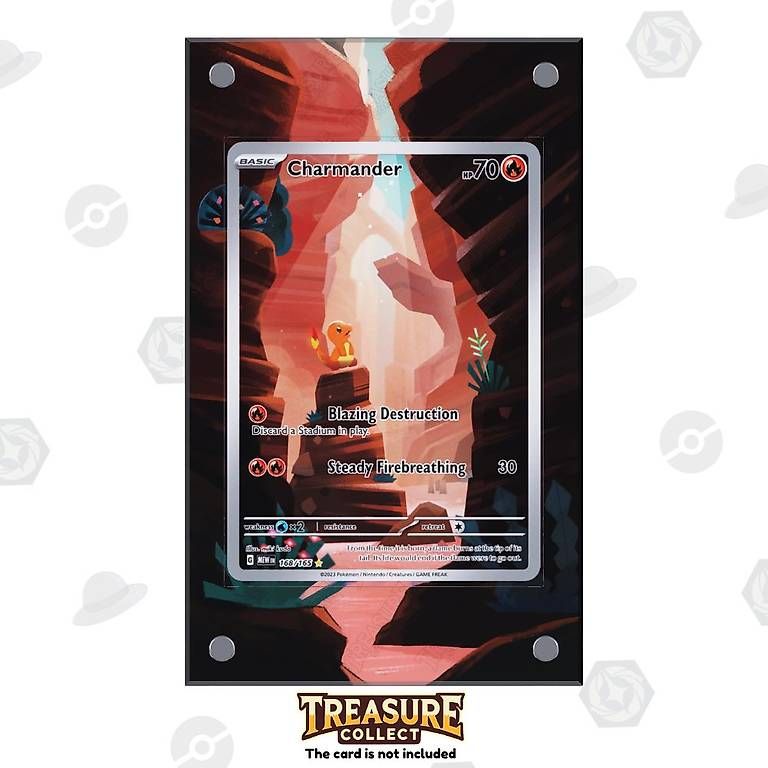 Pokémon Carte collezionabili: Charmander 168/165 - Pokémon Extended Artwork Display Case – Nuovo e nell'imballaggio originale da Canobbio venduto da TreasureCollect