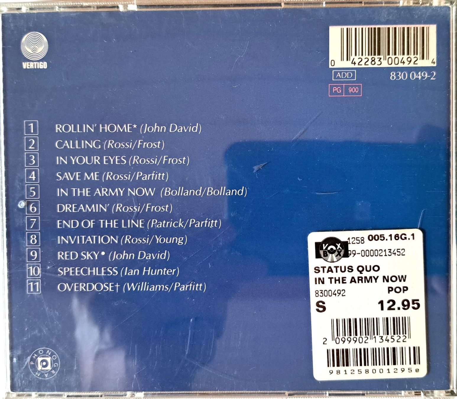 CDs: Status Quo - IN THE ARMY NOW – D'occasion à Tenniken par mik_6mxg 1