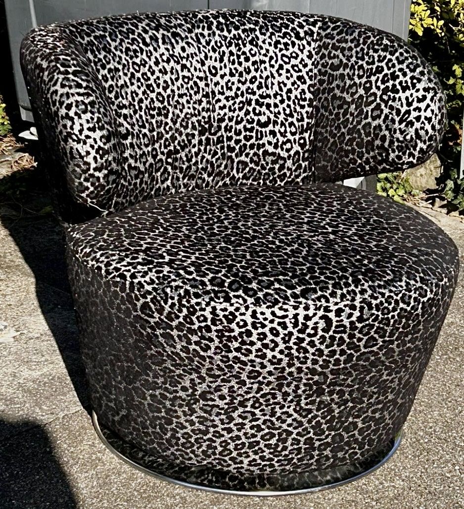 Sedie: Furniture/ Leopard Print Swivel Chair – Nuovo (secondo la descrizione) da Zürich venduto da par_75cp 2