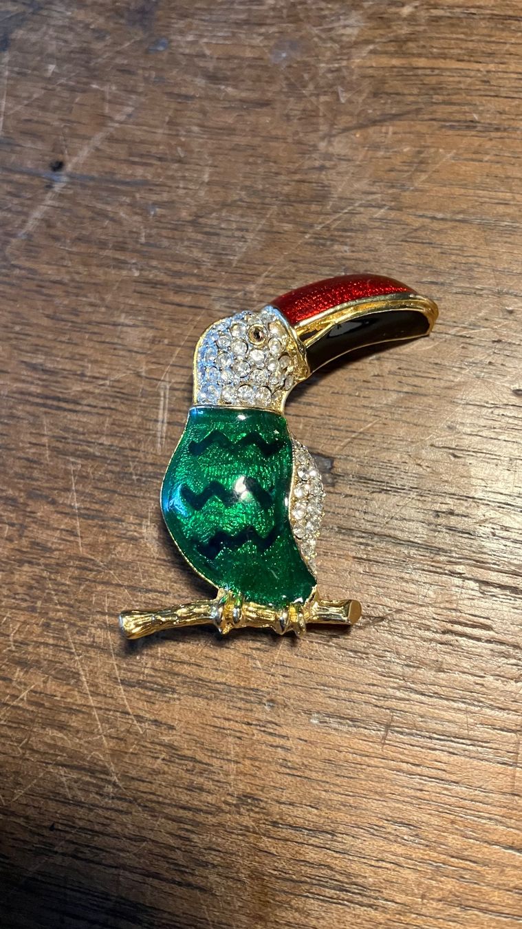 Spille & Fermagli: Broche toucan vintage Brosche Schmuck – Usato da St-Cierges venduto da LeRegain