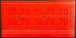 2003 - Schweiz Kleinbogen 100 Jahre Verein Blindenwesen ET