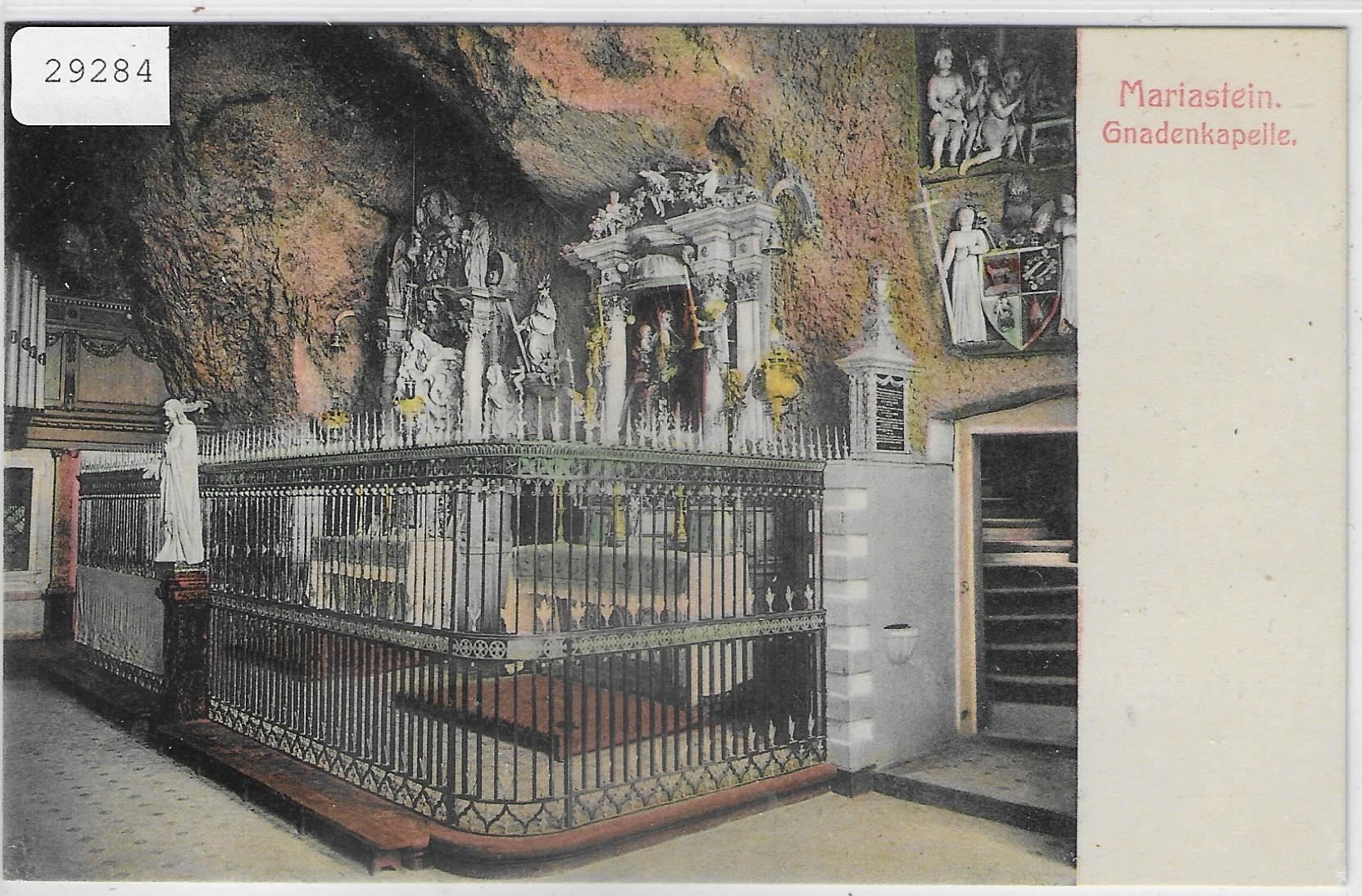 Ansichtskarten: Mariastein - Gnadenkapelle - Litho – Gebraucht aus Ettingen von Kartenplanet