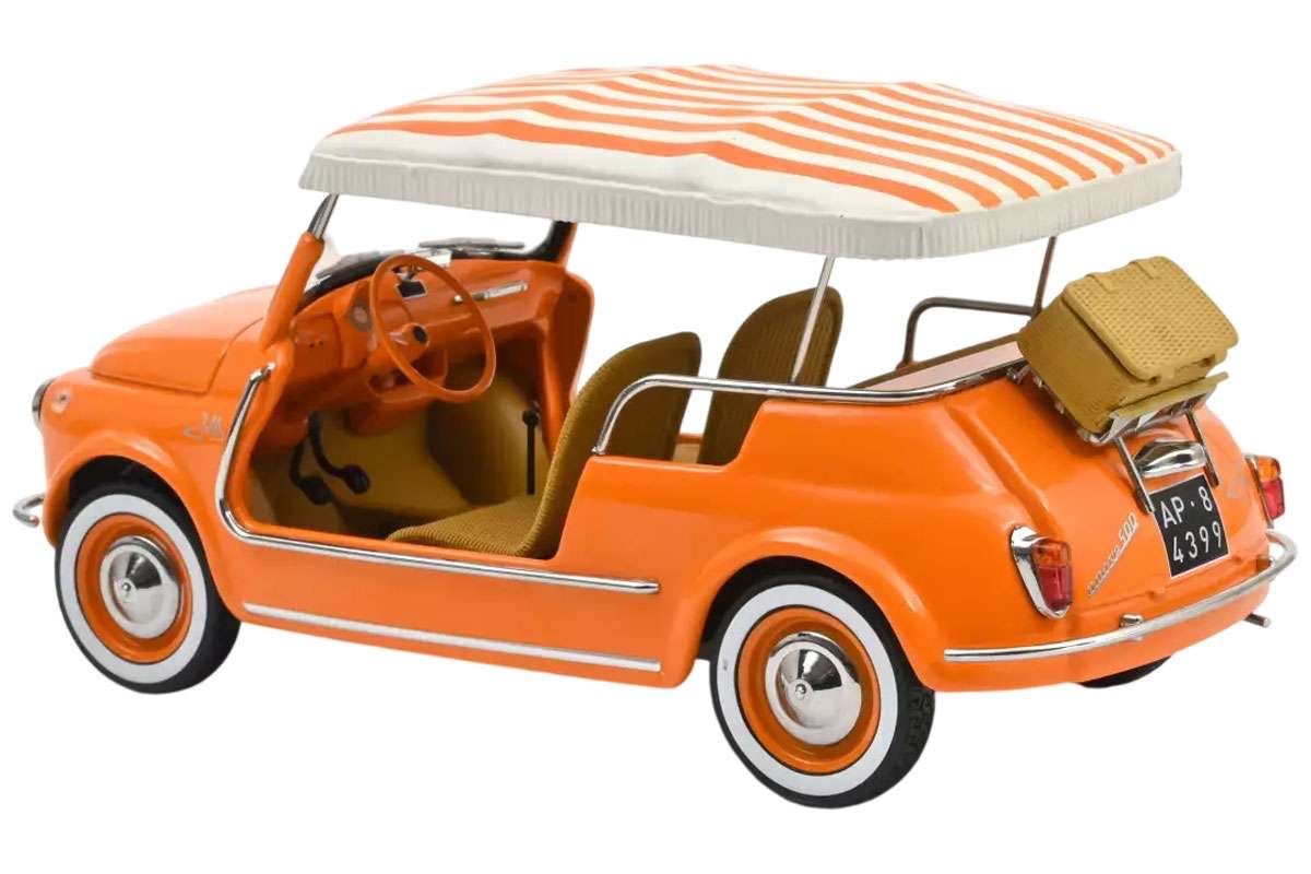 Fiat Modellini d'auto: FIAT 500 JOLLY 1965 MASSSTAB 1:18 – Nuovo e nell'imballaggio originale da Erlenbach im Simmental venduto da Model_box 1