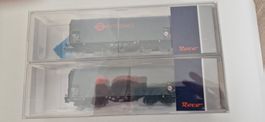 Roco H0, 2-tlg. Set: Schiebeplanenwagen, Ermewa NEU ( 2 )