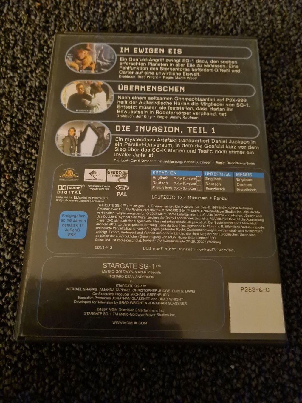 Tutti i DVDs: STARGATE KOMMANDO SG 1 1.6 – Usato da Ruswil venduto da jan_bxl5 1