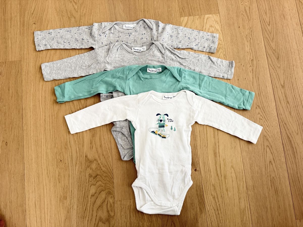 Biancheria intima: 4x langarm Body Gr. 86/92 – Usato da Rain venduto da Heike5284