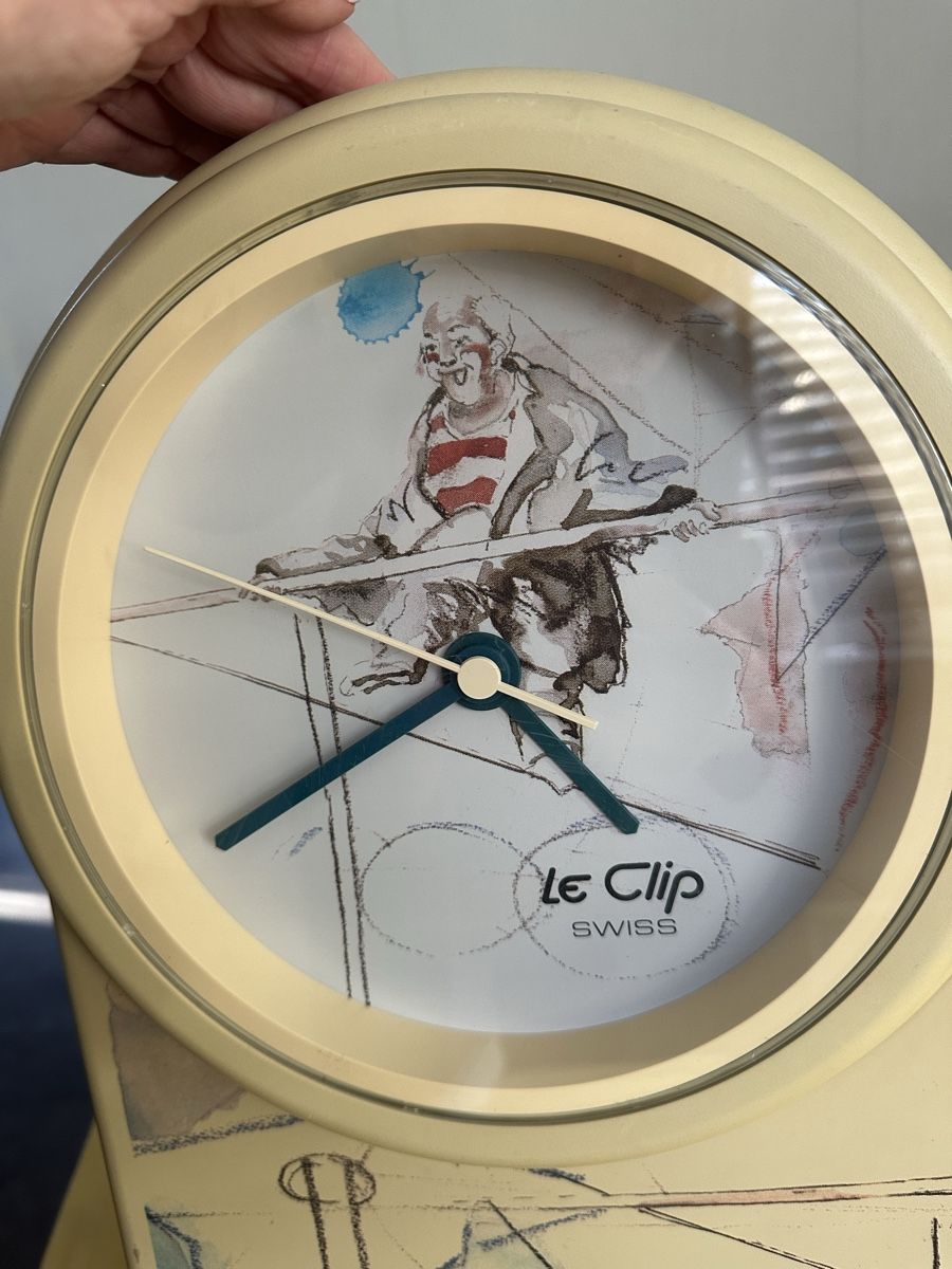Gemälde: Rolf KNIE  gemalt  auf Blech/Uhr – Neu (gemäss Beschreibung) aus Mumpf von A_B_E 2