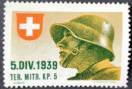 Soldatenmarke 2.WK, Ter Mitrailleur Kp 5, Wi Ter 55