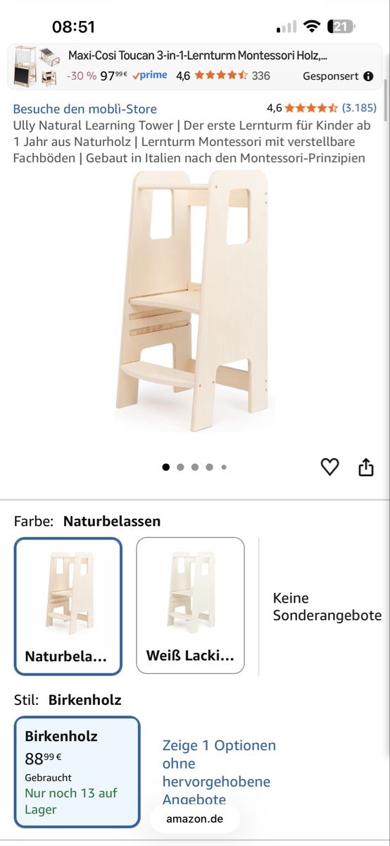 Hochstühle: Lernturm – Gebraucht aus Zürich von SecondhandJulia 1