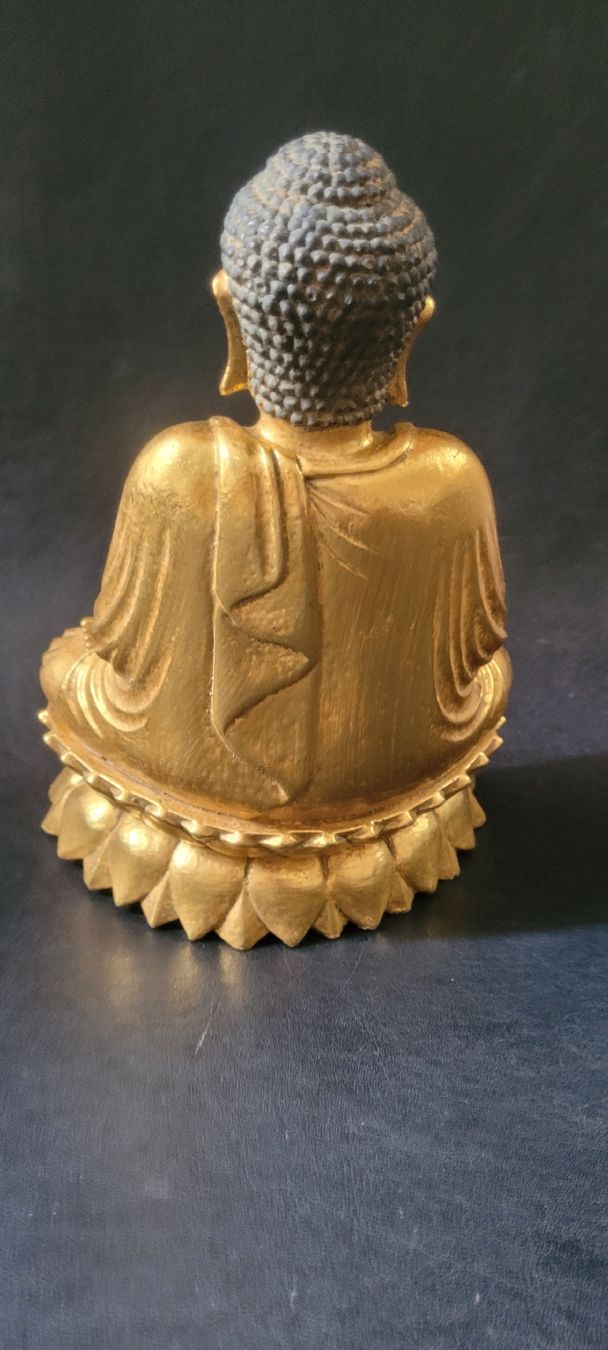 Sculture & Statue: Belle statue de Bouddha dorée,  plus de 20 cm, méditation – Usato da Vevey venduto da lba_dd82 2