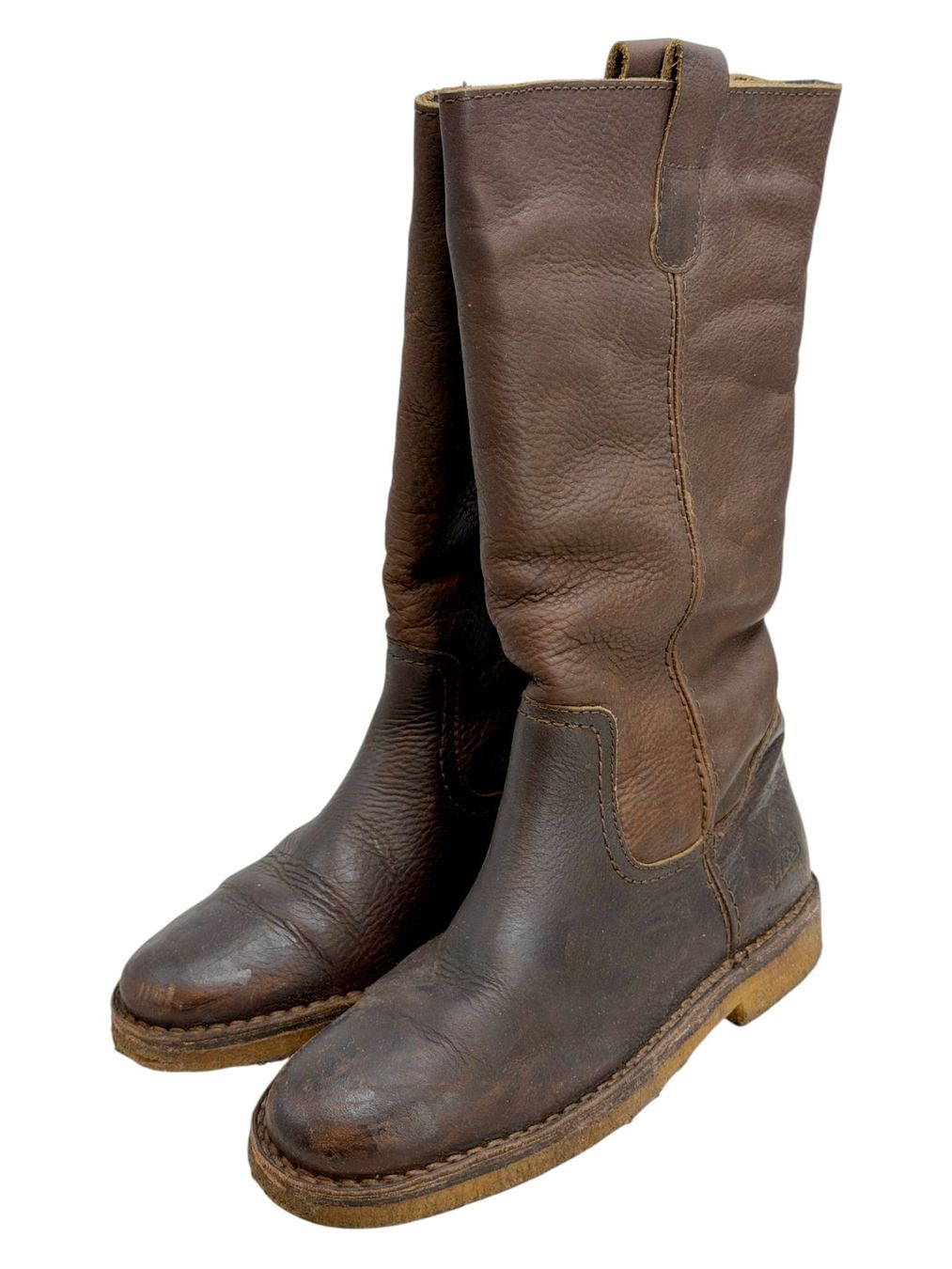 TBS Damenschuhe: Bottes TBS fourrées en cuir marron. Pointure 39 – Gebraucht aus Cossonay-Ville von PatineDuTemps 3