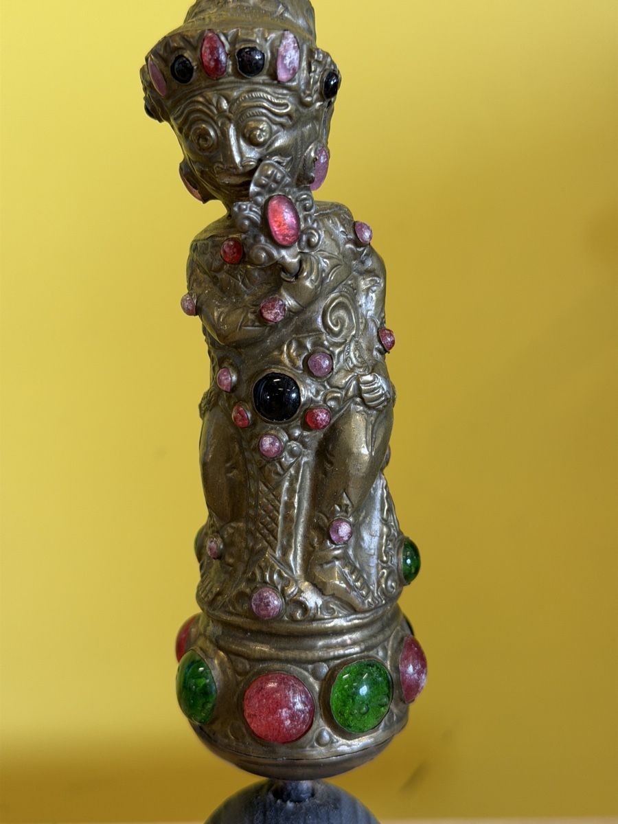 Figurines: Antik Figur mit Schmucksteinen, 20cm. – D'occasion à Strengelbach par RaenAntikDesign 5