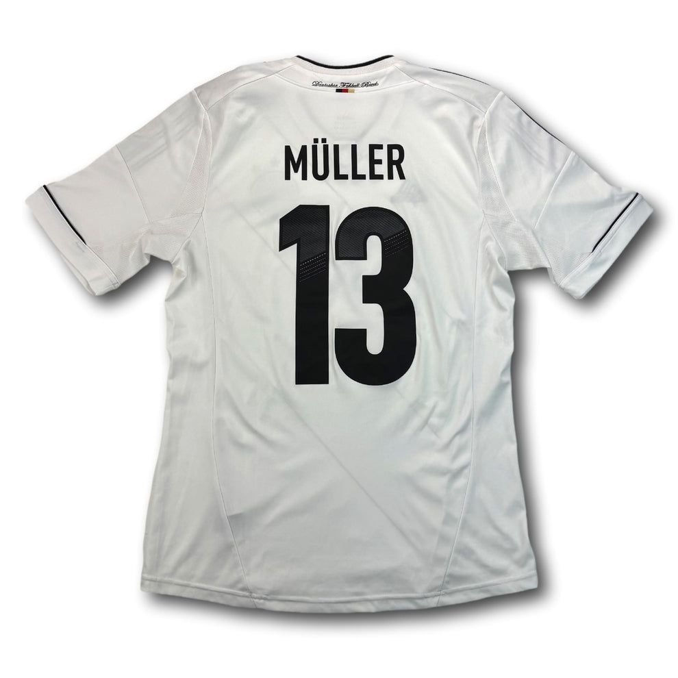 DFB Canottiere & Pantaloni: Deutschland - 2012-13 - Heim - M - adidas - Müller – Usato da Bolligen venduto da ToTheJerseyEquipment
