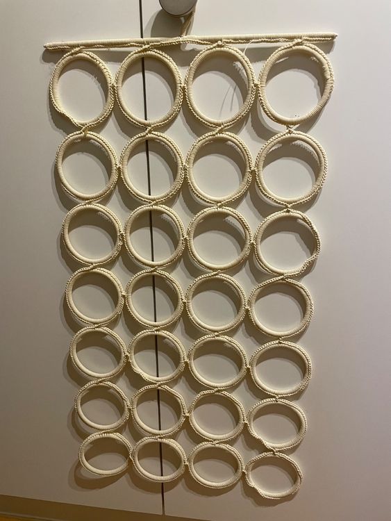 4-tlg Schalaufhänger Mit Ringen - Rutschfester Kleiderbügel Für Schals & Gürtel