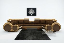 Ecksofa U Form Sofa Couch Polster Ecksofa Wohnlandschaft