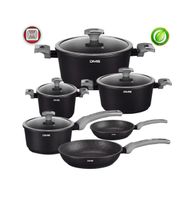 + DMS® 10 Tlg Kochgeschirr Induktion KochTopf Topfset