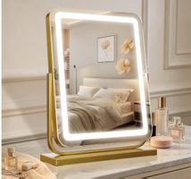 Kosmetikspiegel LED Gold