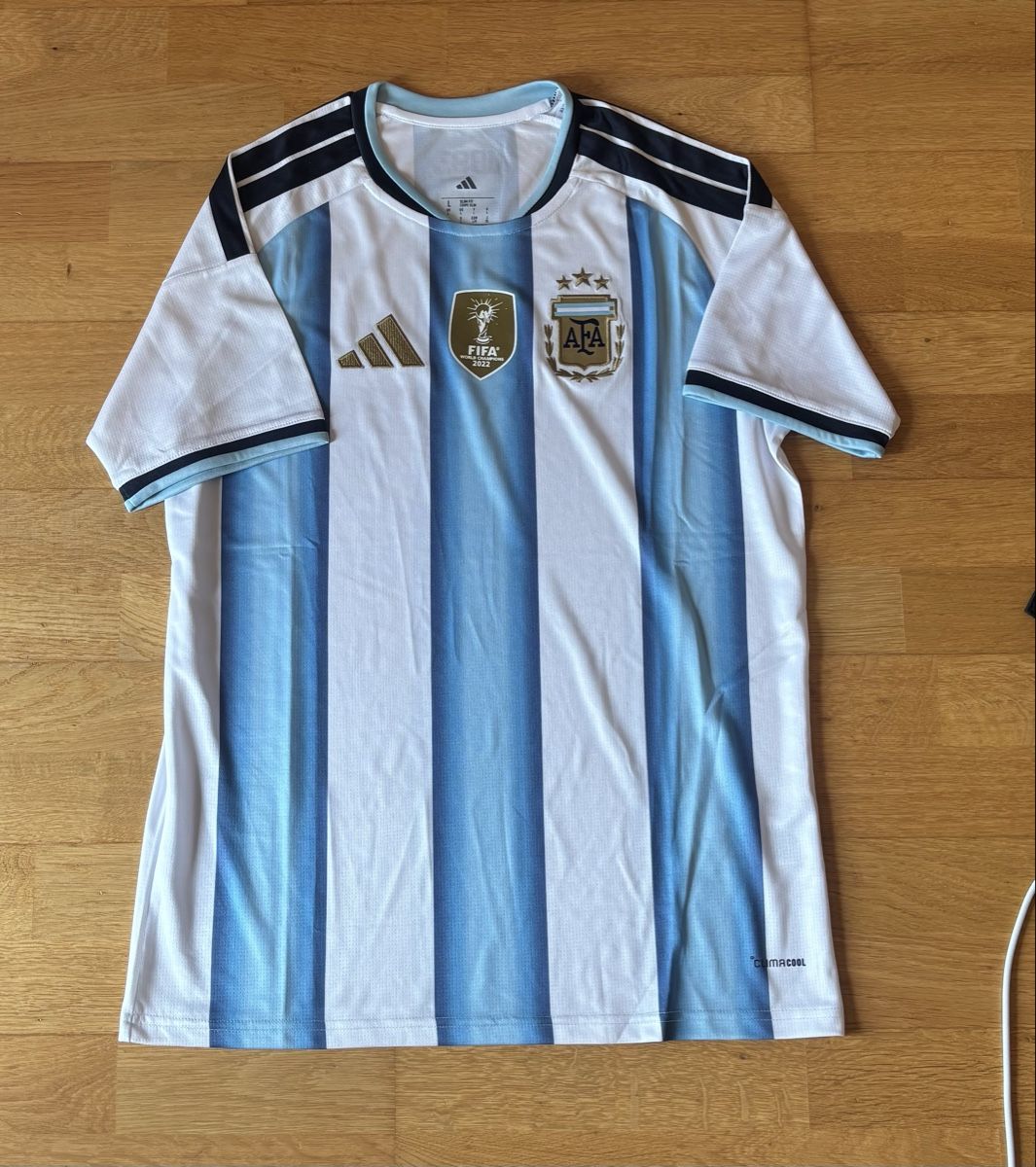 Leibchen & Hosen: Argentinien Trikot World Cup 2026 – Gebraucht aus Basel von kleinerprinz