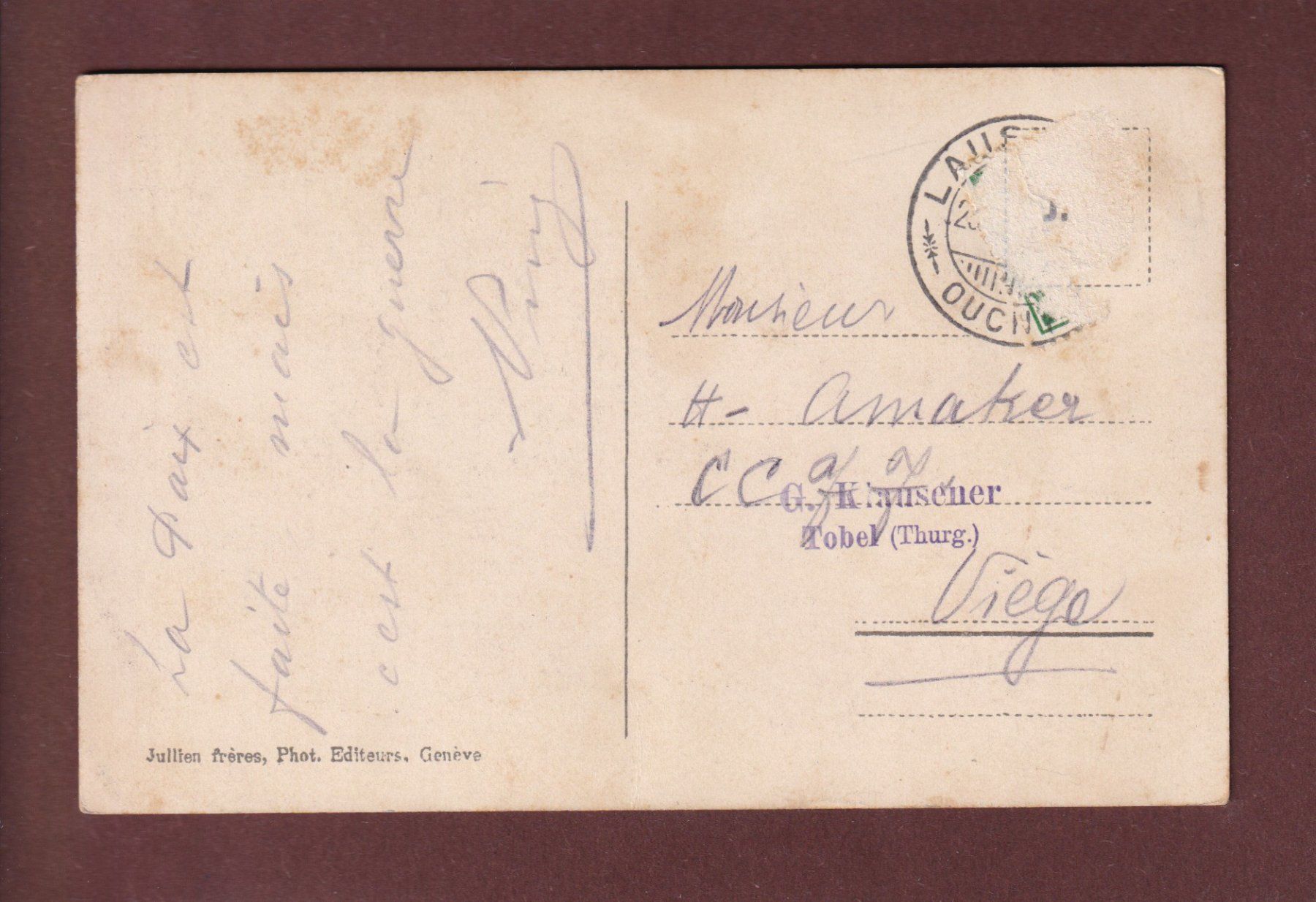 Cartes postales: LAUSANNE - Ouchy – D'occasion à Pully par nicecards 1
