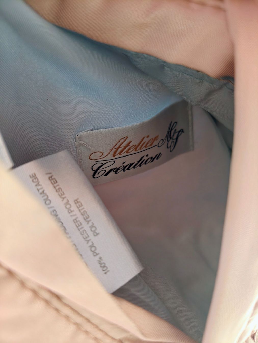 Giacche: Veste mi-saison réversible beige/bleu ciel - Taille 20 – Usato da Genève venduto da Kikou 4