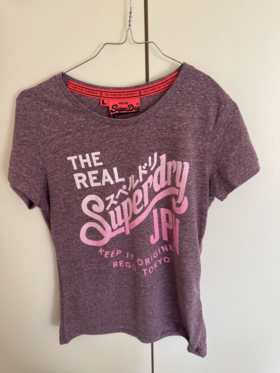 Superdry T-shirt: Superdry Shirt lila S  – Usato da Oberglatt ZH venduto da jul_nhy7