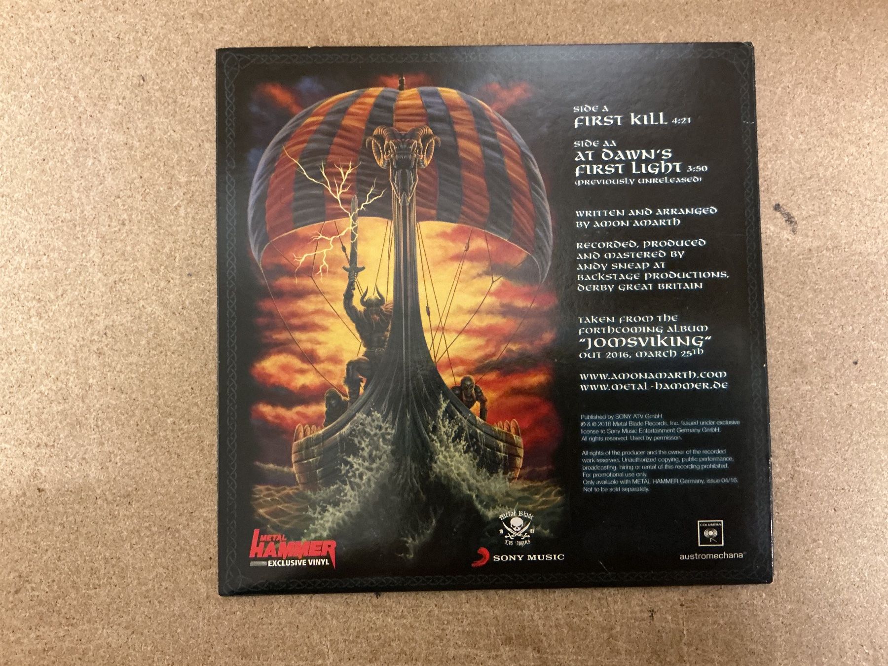 Dischi in vinile: Amon Amarth Single - First Kill Metal Hammer – Usato da Winterthur venduto da Tumko-Vinyl 1