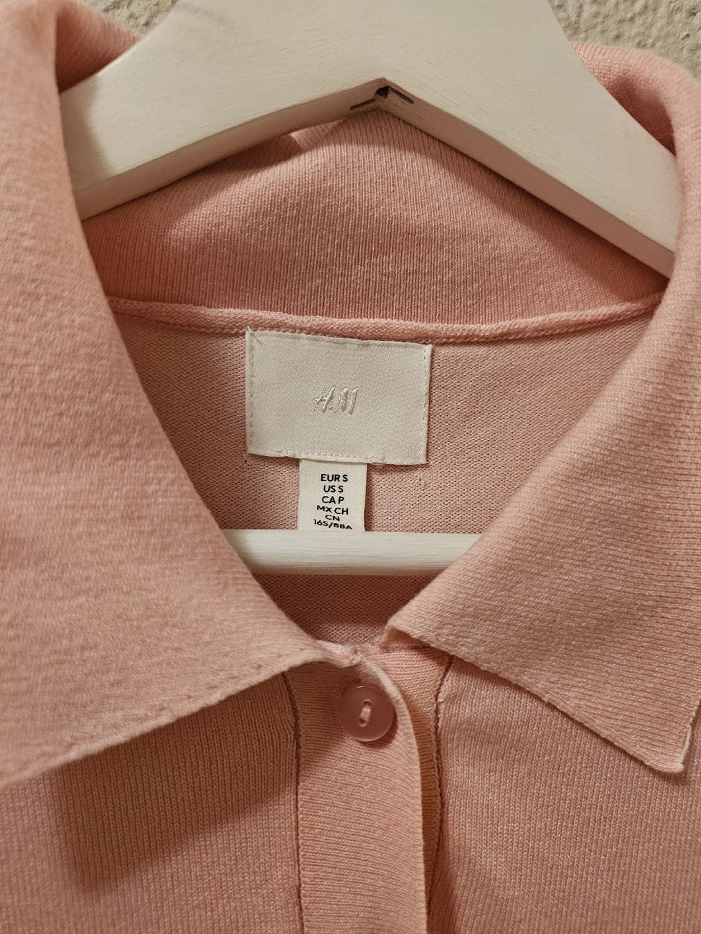 H&M Magliette Polo: H&M Polo-Strickshirt Pink Gr. S Kurzarm – Usato da Bern venduto da Oscarella 1
