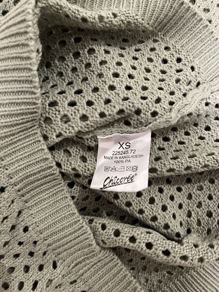 T-Shirts: Strickshirt mit Lochmuster mint XS neu – Neu (gemäss Beschreibung) aus Birrwil von vanyboo 4