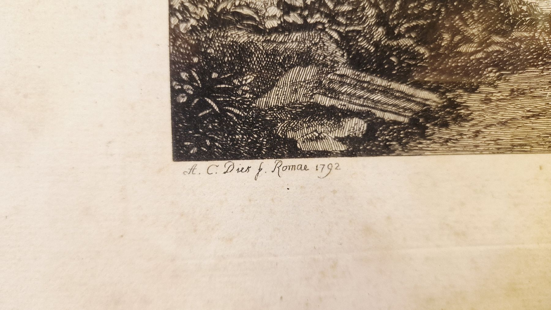 Gravures: Antike Stich 1792, gerahmt – D'occasion à BERN par Intarsia 3
