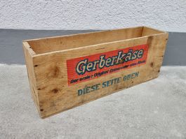 alte Holzkiste Kiste GERBER KÄSE - ORIGINAL EMMENTALER