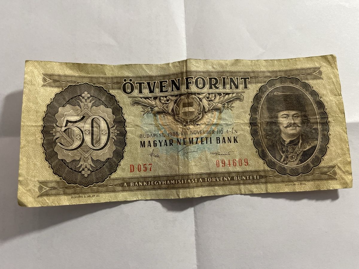 Banconote: Historische Banknote: 50 ungarische Forint – Usato da Eptingen venduto da Frabor