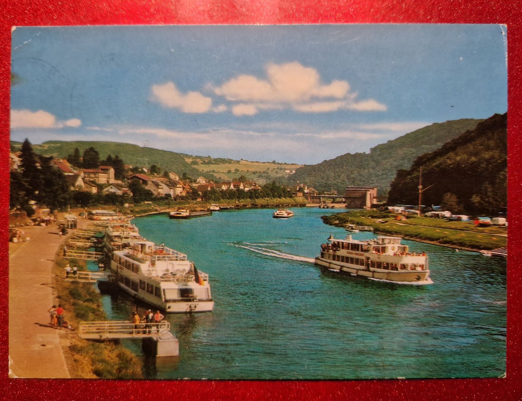 Cartoline postali: Neckarsteinach mit Neckarfahrt 1980 – Usato da Melchnau venduto da Arthurius