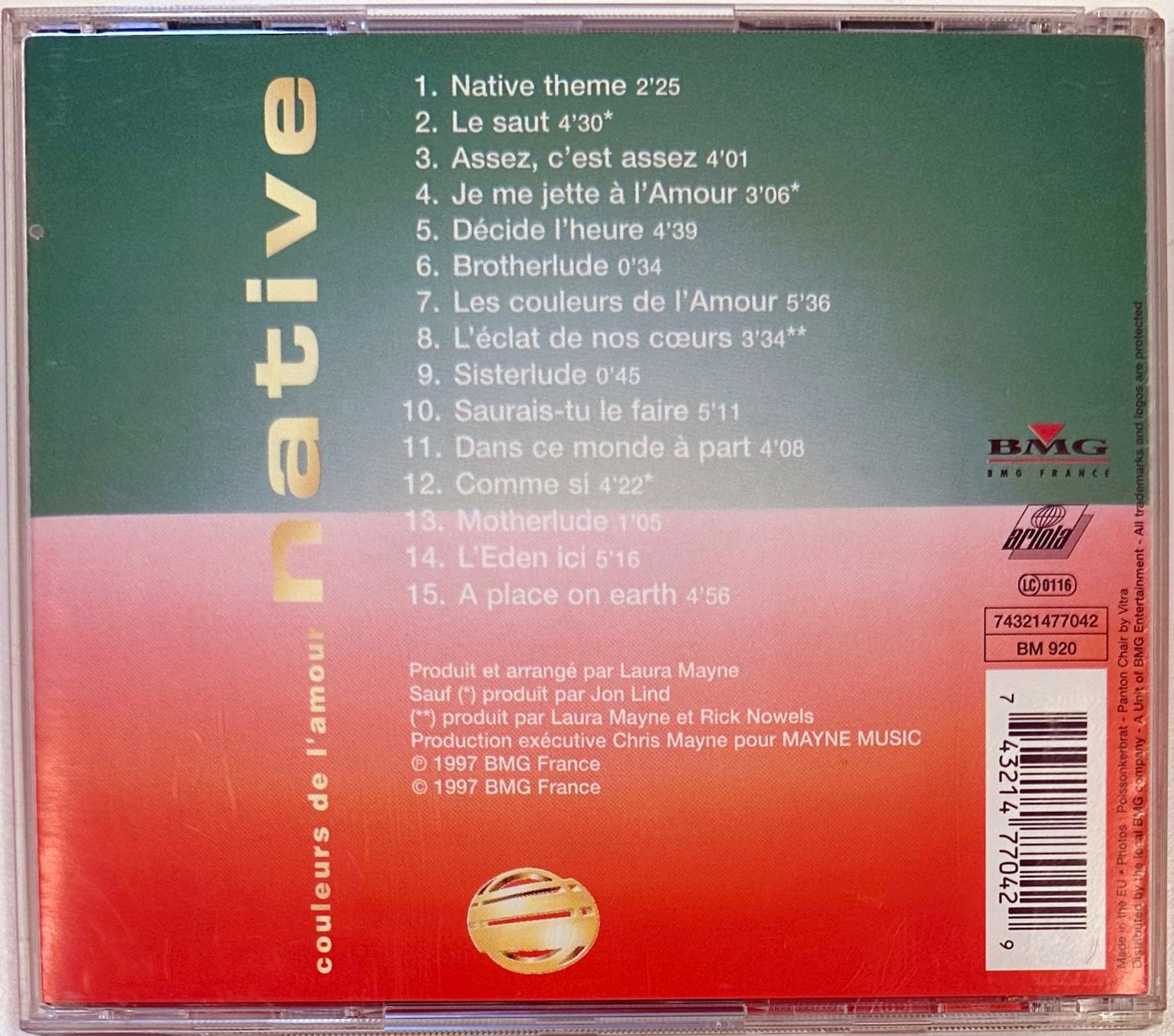 CD: Native – Couleurs De L'amour – Usato da Martigny venduto da jereq 1