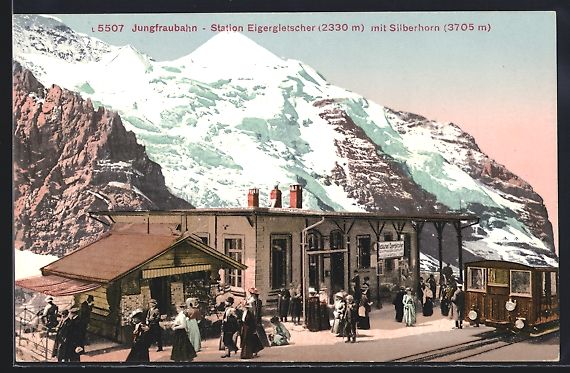 Ansichtskarten: Jungfraubahn an der Station Eigergletsch – Gebraucht aus Berlin von bartko-reher