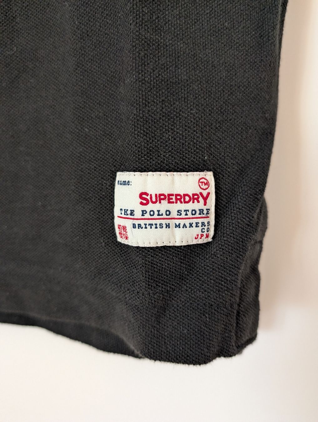 Superdry Magliette Polo: Superdry Poloshirt, Schwarz/Grau, Grösse S – Usato da Zürich venduto da Grogu13 3