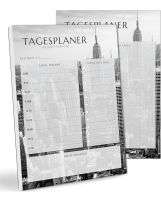 + ® Tagesplaner Block DIN A5 | 50 Seiten Planer für Aufgaben