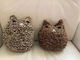 Eule handgestrickt