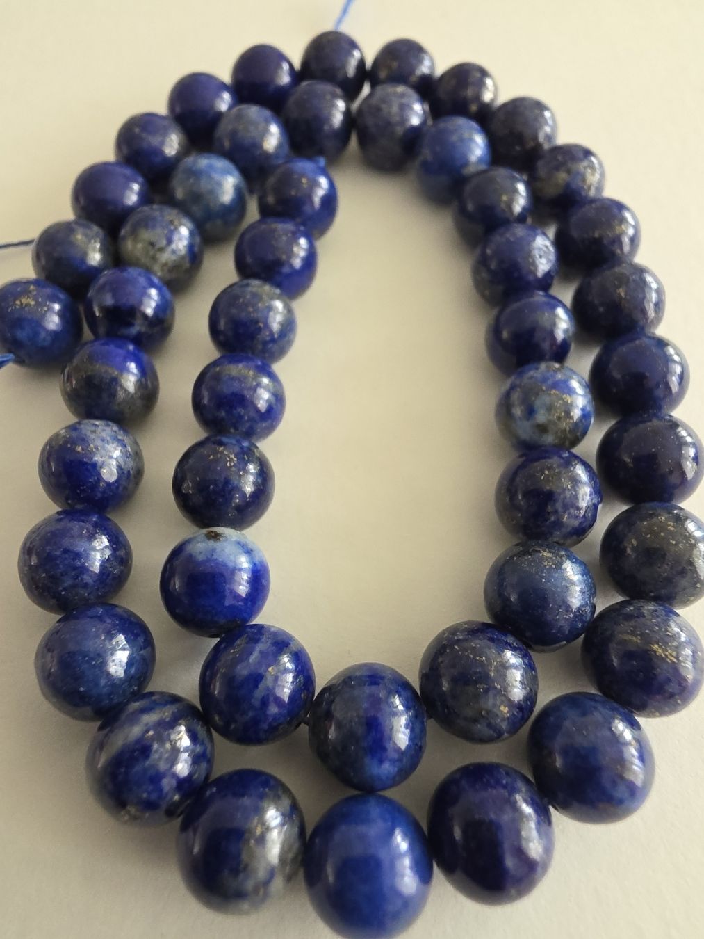 Minerali & Pietre curative: Lapislazuli rund 8mm. Strang – Nuovo e nell'imballaggio originale da Menziken venduto da Mirager