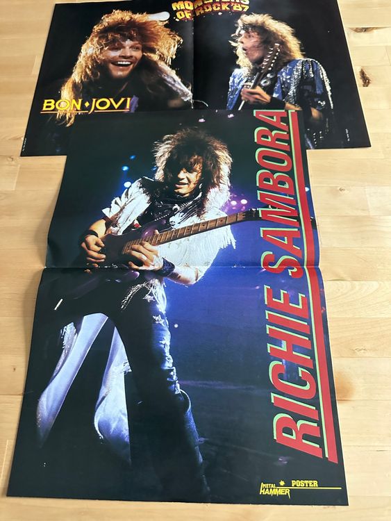 BON JOVI JON RITCHIE SAMBORA tolle Poster Sammlung magazine | Kaufen ...
