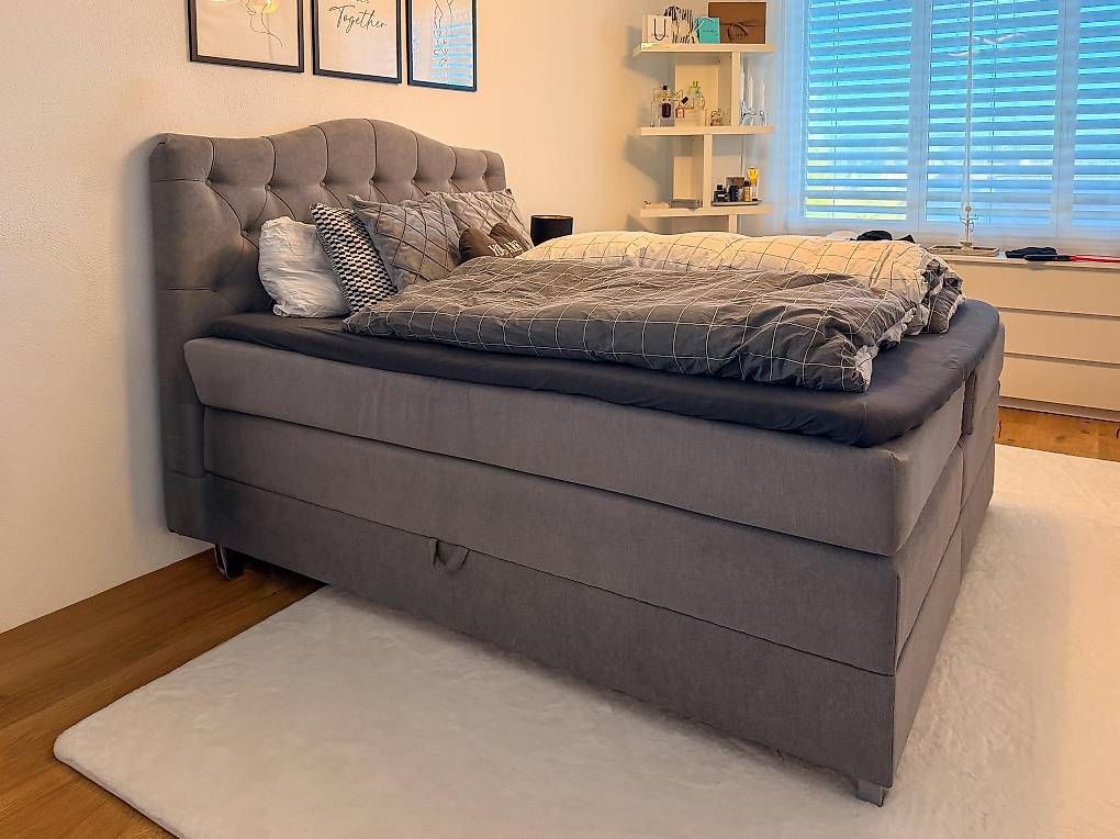 Lits: Gepflegtes Boxspringbett – D'occasion à illnau par saragrelli