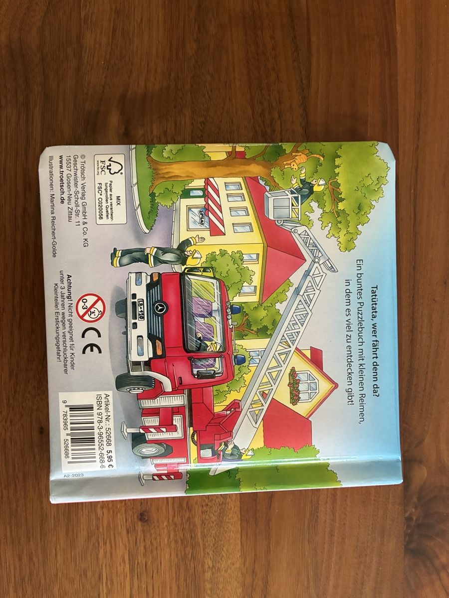 Puzzles: Feuerwehr Puzzlebuch neuwertig  – D'occasion à Stallikon par shop100 6