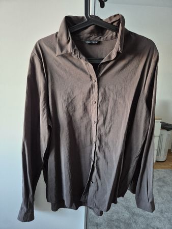 Zara Bluse, Grösse XL, Braun, neu! 🐻