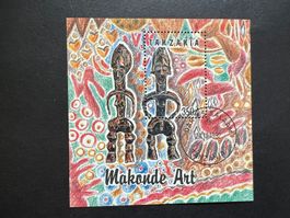 Tansania 1992 Makonde-Kunst Block gest. (E373)